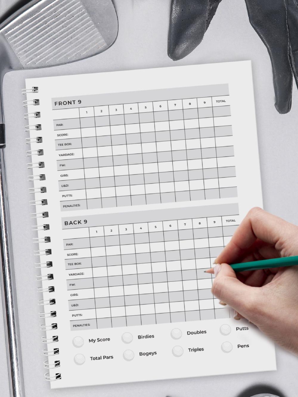 seraphine Personalised Golf Log Book by PMC