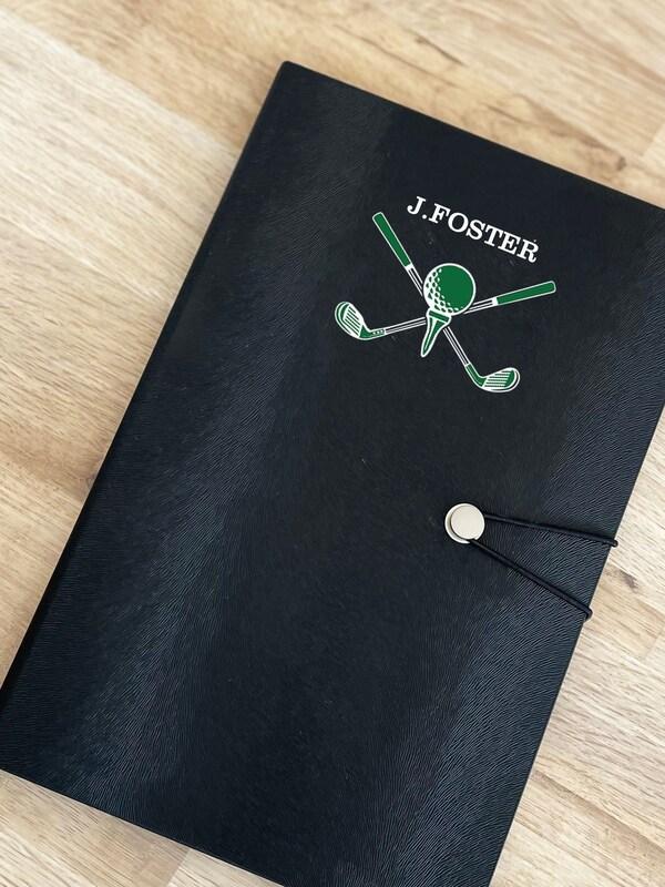 Seraphine Personalised Golf Notebook By Solesmith