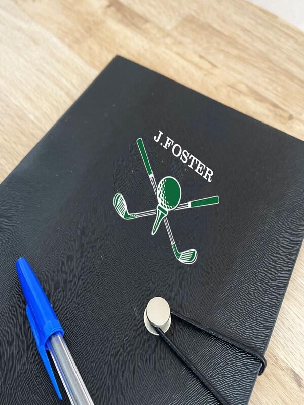Seraphine Personalised Golf Notebook By Solesmith