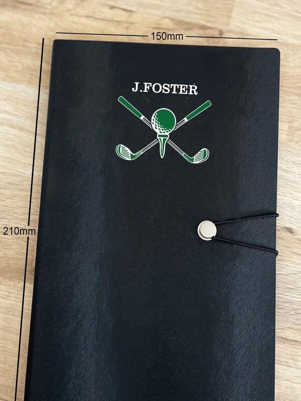 Seraphine Personalised Golf Notebook By Solesmith