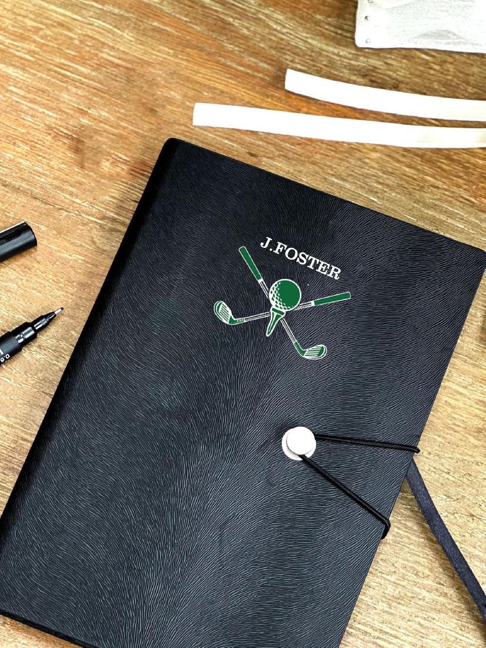 seraphine Personalised Golf Notebook by Solesmith