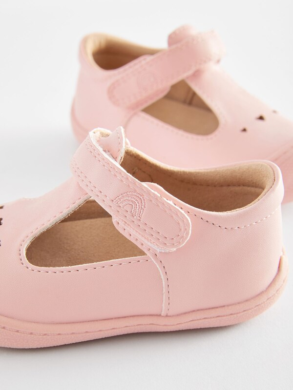 Seraphine Pink Standard Fit (F) Crawler T-Bar Shoes
