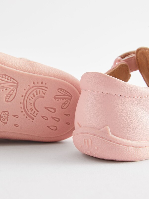 Seraphine Pink Standard Fit (F) Crawler T-Bar Shoes