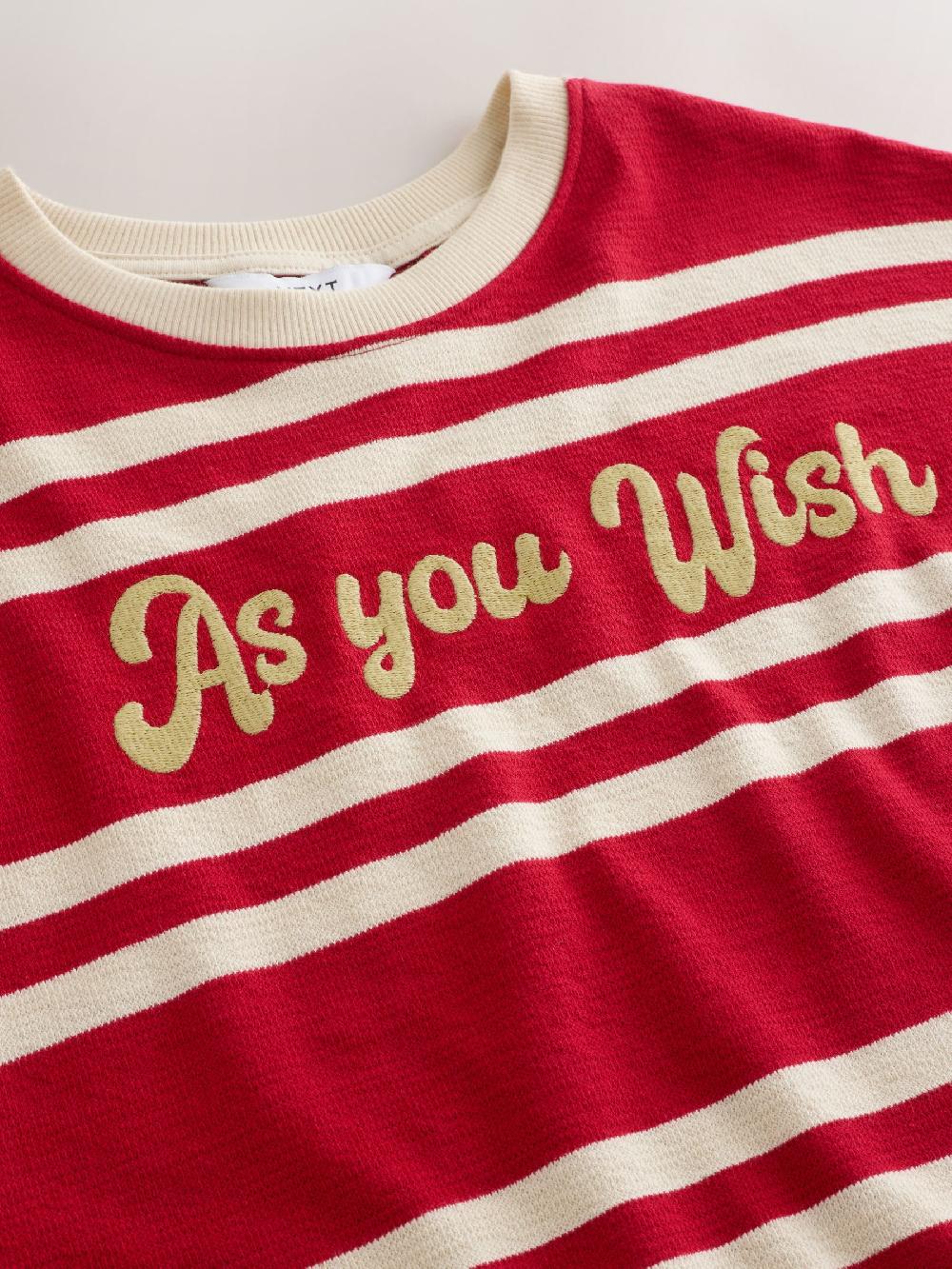 seraphine Red Stripe Graphic Sweatshirt
