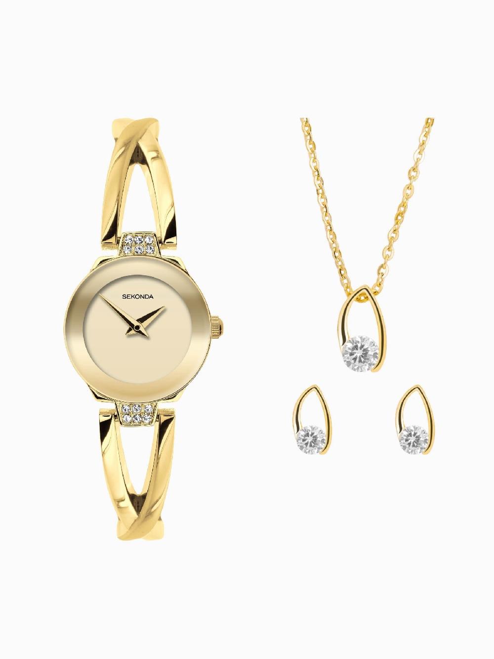 Seraphine Sekonda Gold 3 Piece Dress Gift Set