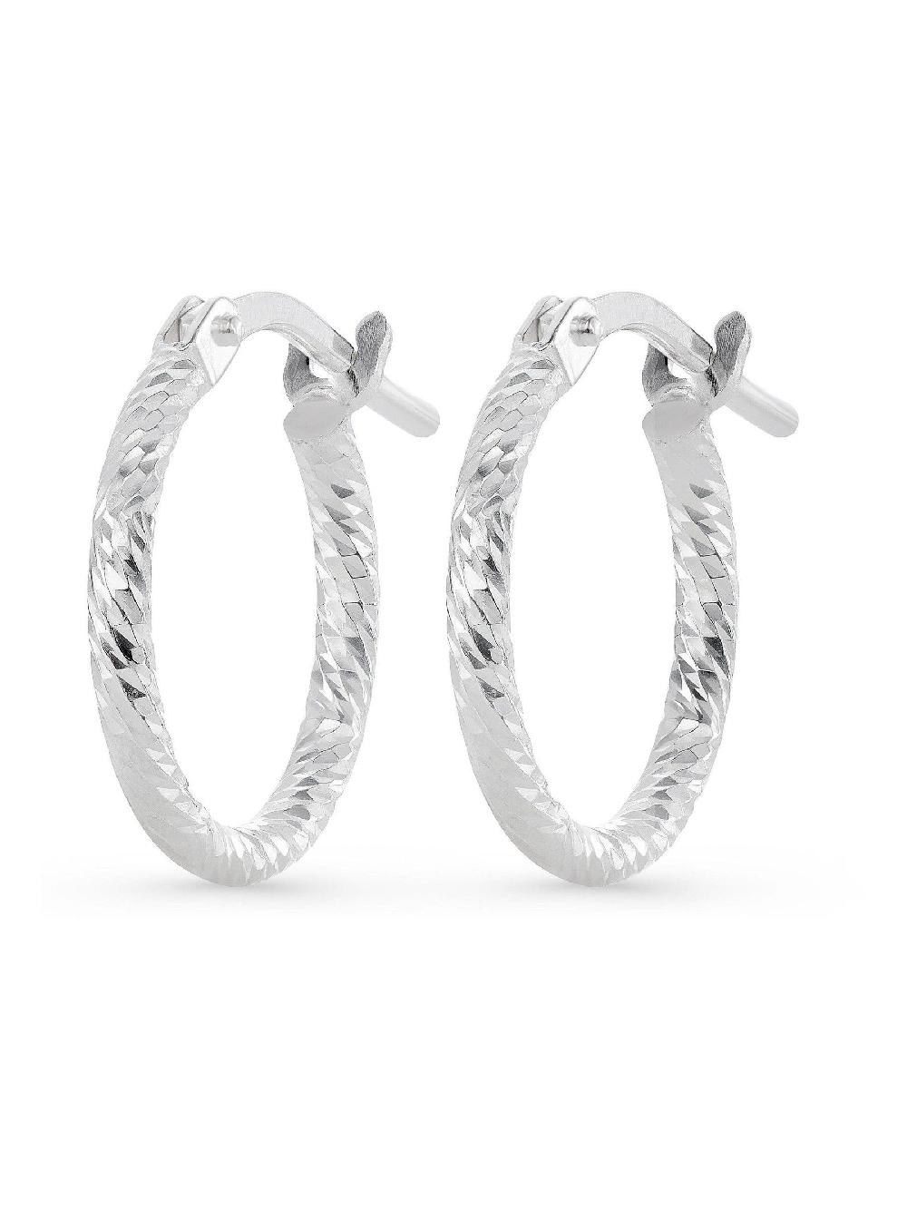 Seraphine Silver Sterling Silver Hoop Earrings