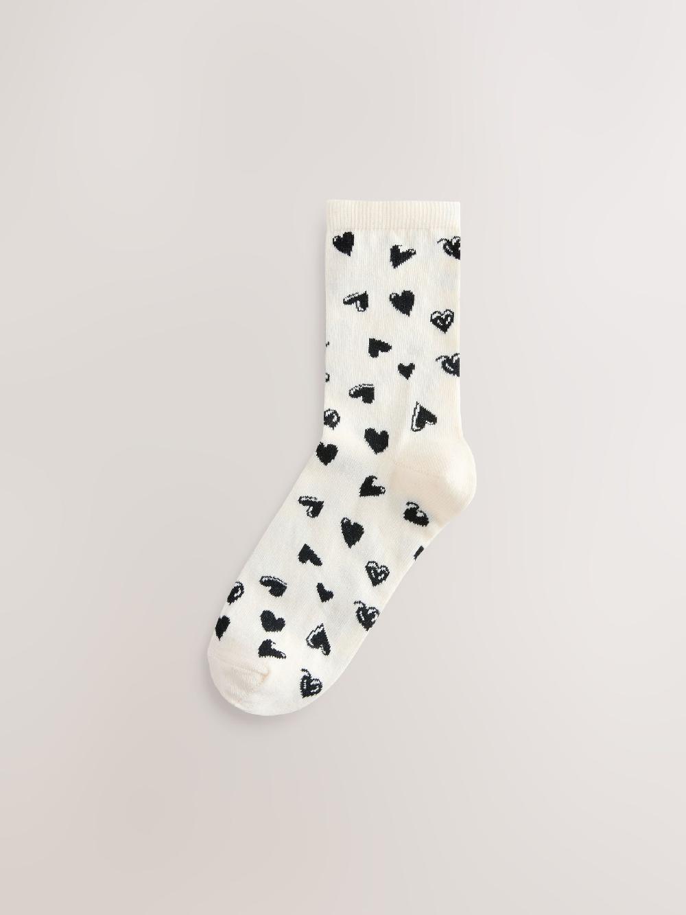 Seraphine Sketchy Heart Ankle Socks 4 Pack