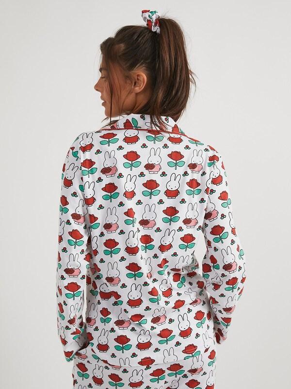 Seraphine Skinnydip White Miffy Rose Pyjamas Set