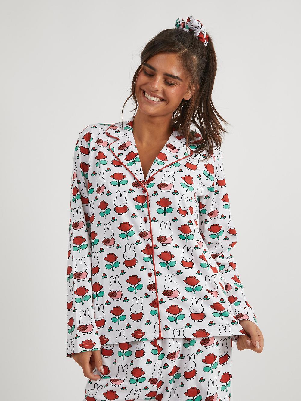 seraphine Skinnydip White Miffy Rose Pyjamas Set