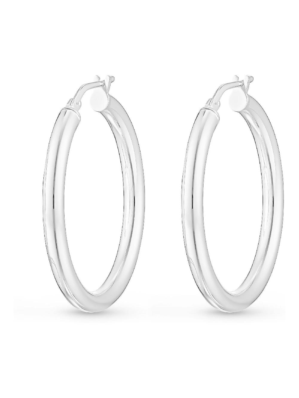 Seraphine Sterling Silver Hoop Earrings