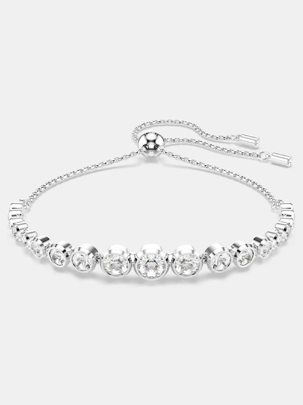 Seraphine Swarovski White Imber Round Bracelet