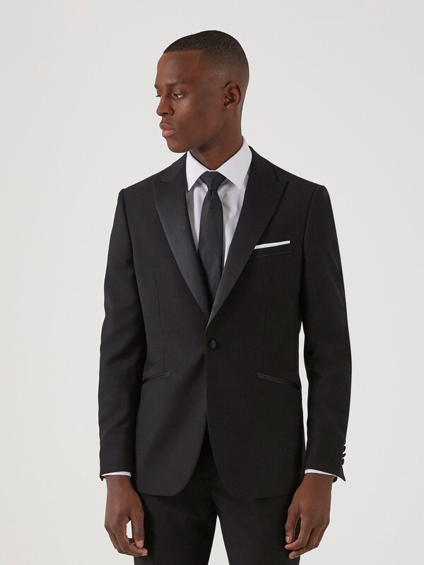 seraphine Skopes Black Slim Fit Sinatra Fit Dinner Suit Jacket