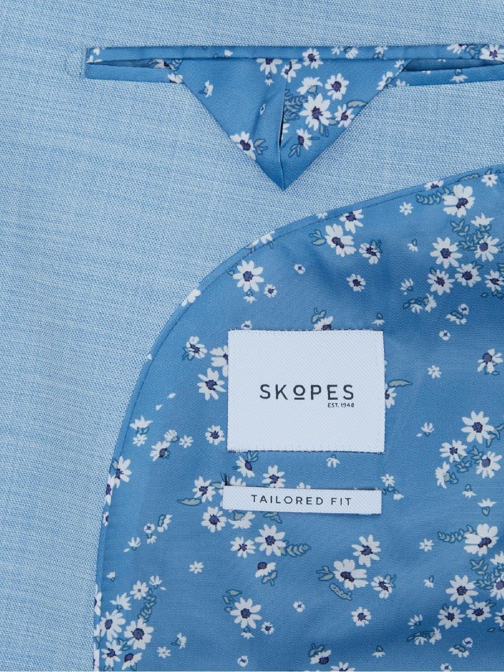 seraphine Skopes Blue Tailored Fit Lucien Suit Jacket