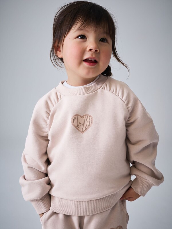 Seraphine SmALLSAINTS Light Pink Lover Sweatshirt And Wide Leg Joggers Younger Set