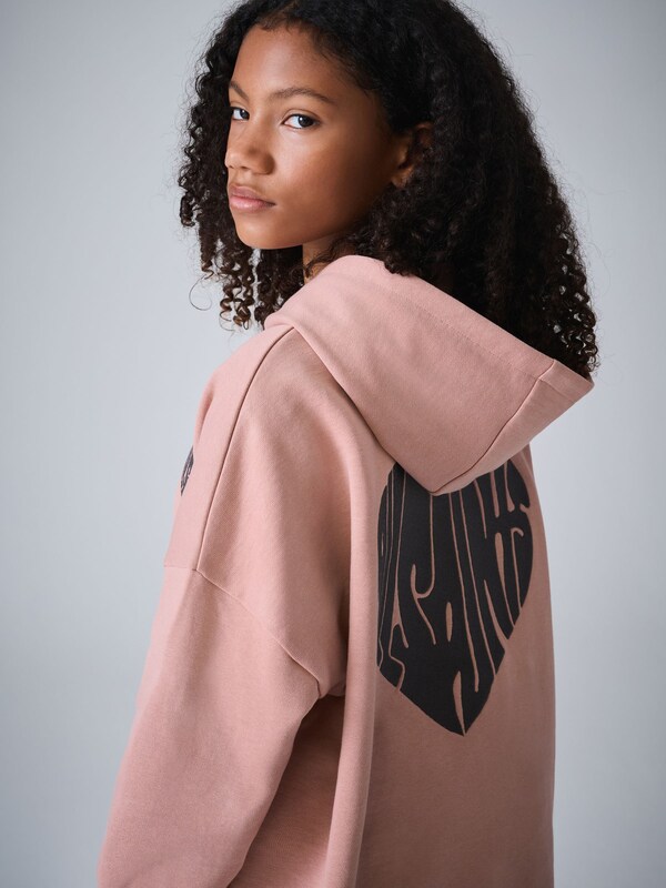 Seraphine SmALLSAINTS Mid Pink Lover Hoodie And Sweat Shorts Set