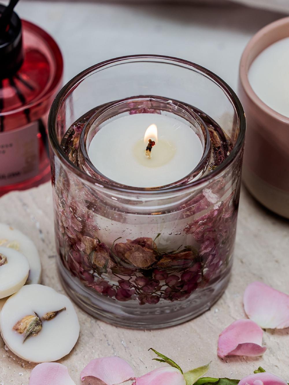 Seraphine Stoneglow Elements Light Blush Rose & Peony Scented Candle