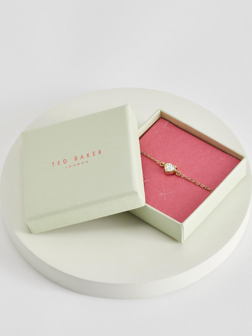 Seraphine Ted Baker Gold Tone HANSAA: Crystal Heart Adjustable Bracelet