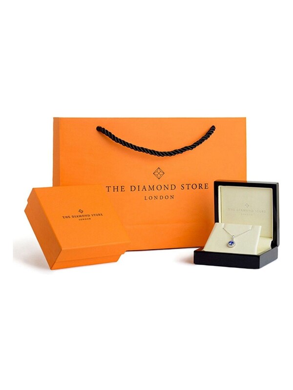 Seraphine The Diamond Store 9K Yellow Gold 0.50ct H/Si Lab White Diamond Cross Pendant Necklace Claw Set