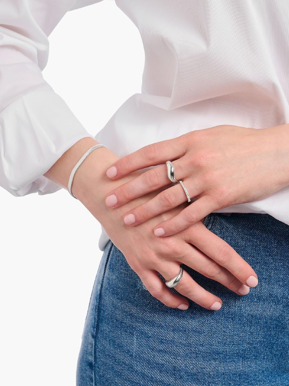 seraphine Thomas Sabo Silver Tone Elegant Snake Bracelet