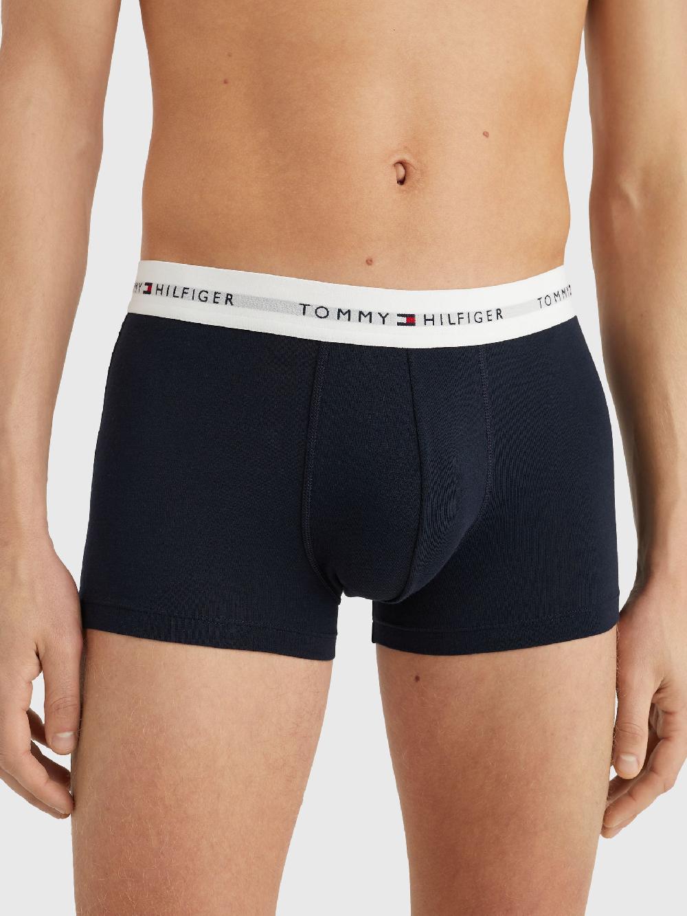 seraphine Tommy Hilfiger Blue/White Tommy Hilfiger Blue Signature Essential Trunks 3 Pack