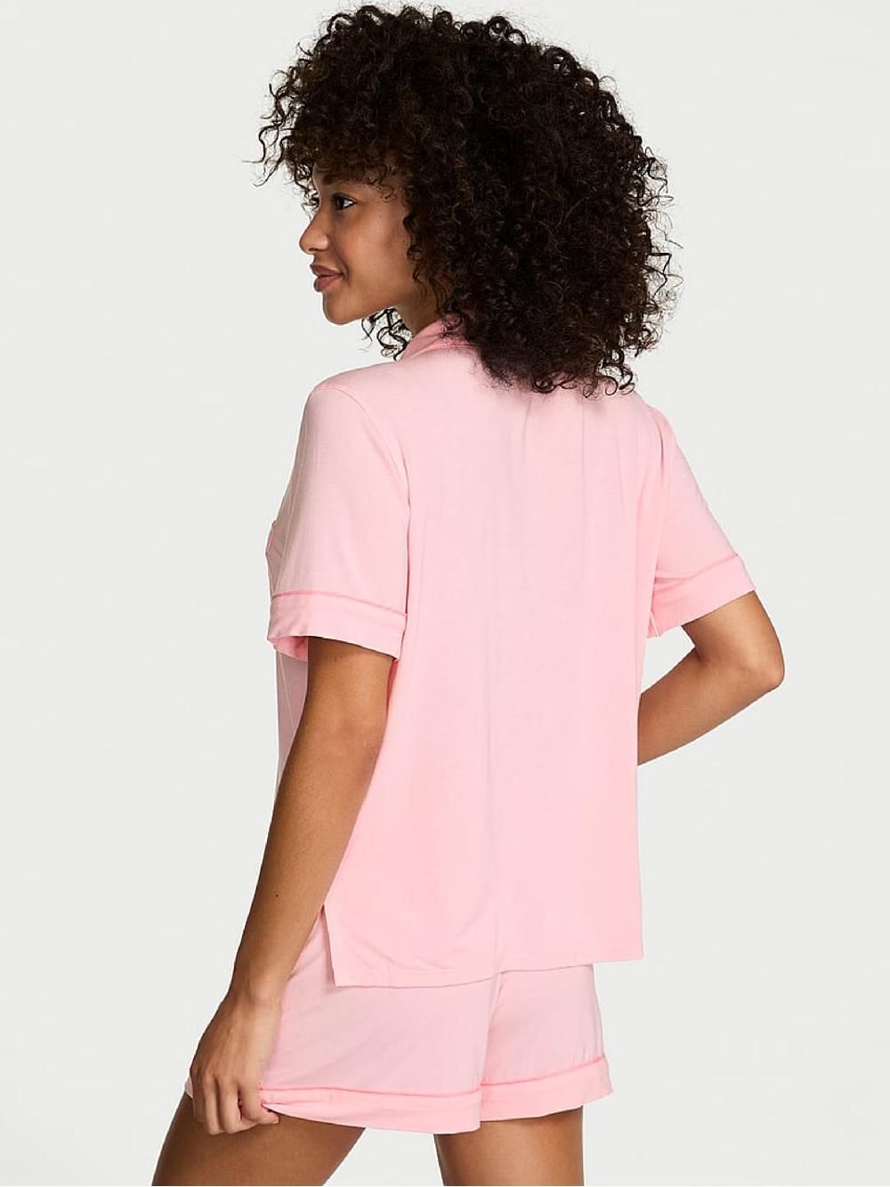 seraphine Victoria's Secret Pretty Blossom Pink Modal Short Pyjamas Set