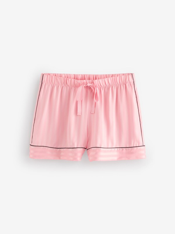 Seraphine Victoria's Secret Pretty Blossom Pink Stripe Satin Short Pyjamas Set