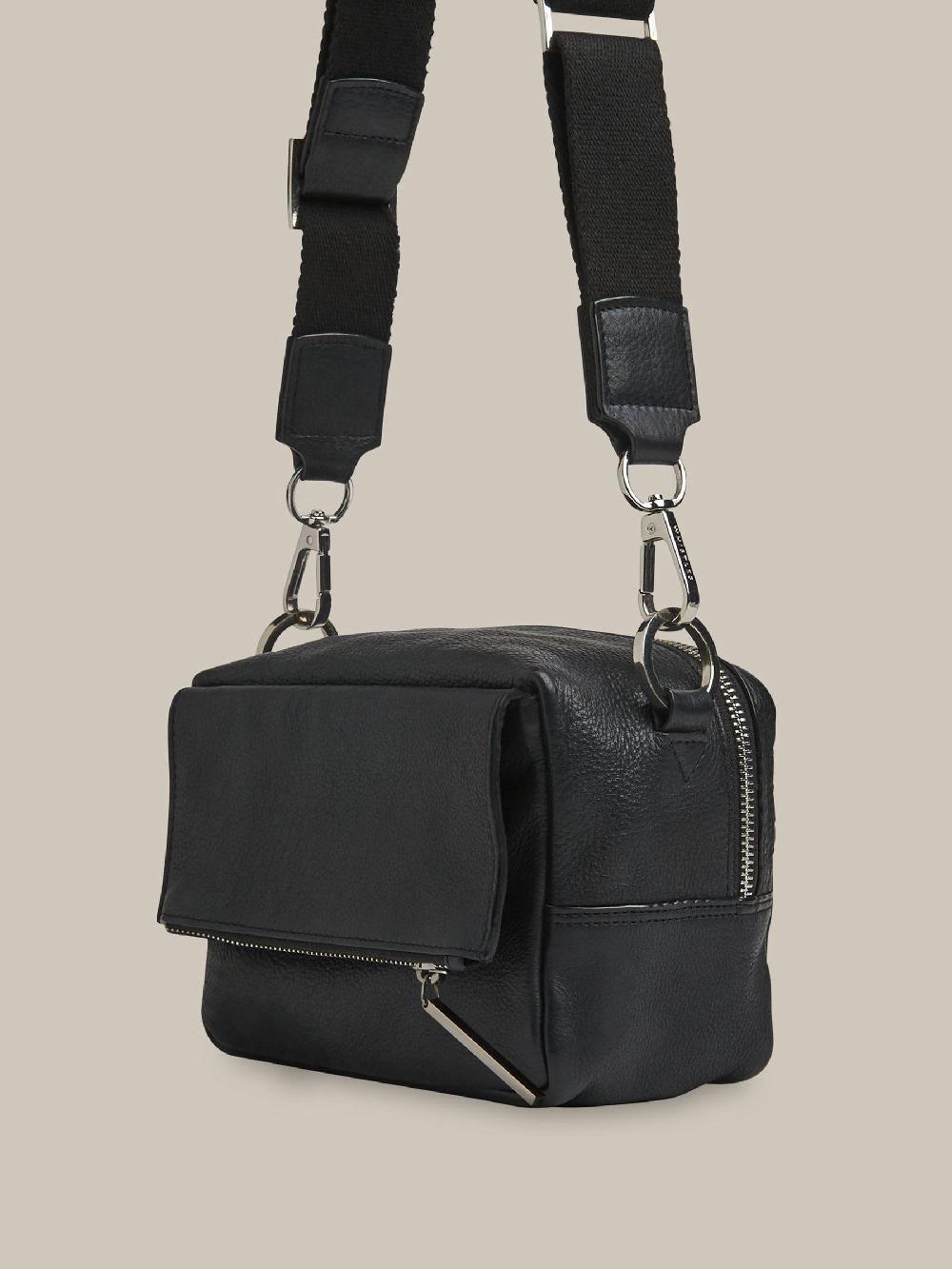 seraphine Whistles Black Bibi Chocolate Cross-Body Bag